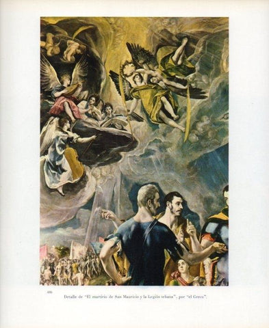 LAMINA V17772: Pormenor El martirio de San Mauricio y la Legion tebana por el Greco