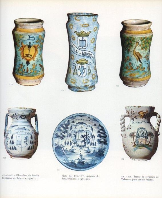 LAMINA V17752: Ceramicas de Talavera siglo XVI