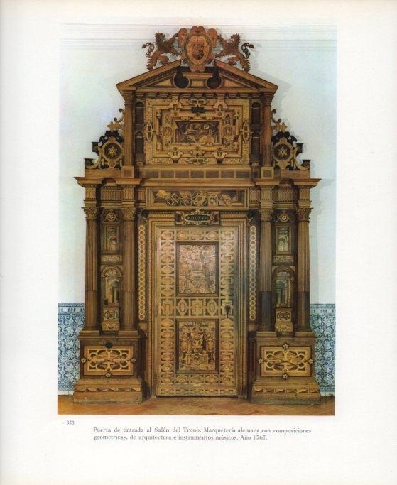 LAMINA V17721: Palacio de los Austrias. Puerta de entrada al salon del Trono
