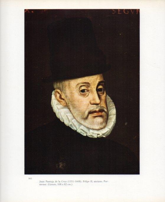 LAMINA V17724: Felipe II anciana por Juan Pantoja de la Cruz