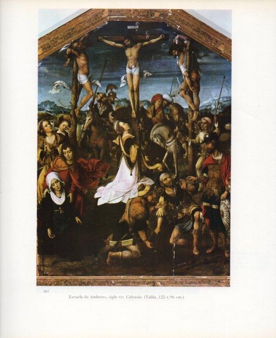 LAMINA V17726: Calvario escuela de Amberes siglo XVI