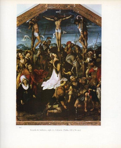 LAMINA V17726: Calvario escuela de Amberes siglo XVI