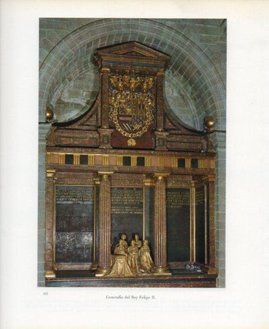 LAMINA V17619: Basilica del Escorial. Cenotafio del Rey Felipe II