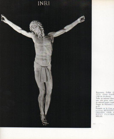LAMINA V17621: Basilica del Escorial. Cristo crucificado por Cellini