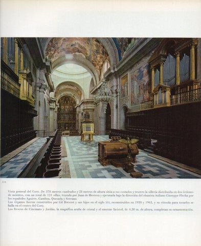 LAMINA V17623: Basilica del Escorial. Detalle del Coro