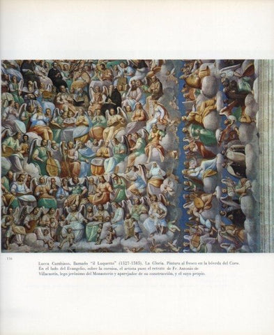 LAMINA V17624: Basilica del Escorial. Pintura en la boveda del coro por il Luquetto
