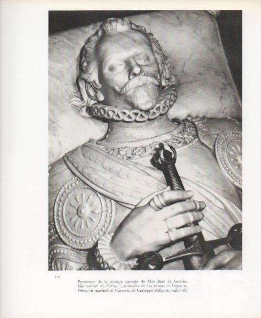 LAMINA V17630: Detalle estatua yacente de Don Juan de Austria