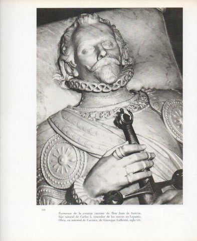 LAMINA V17630: Detalle estatua yacente de Don Juan de Austria