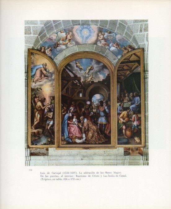 LAMINA V17639: La Adoracion de los Reyes Magos por Luis de Carvajal