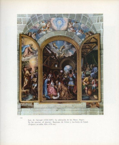 LAMINA V17639: La Adoracion de los Reyes Magos por Luis de Carvajal