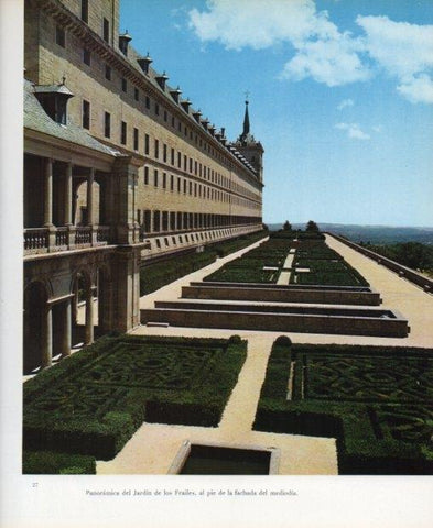 LAMINA V17591: Monasterio del Escorial. Jardin de los Frailes
