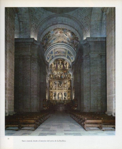LAMINA V17599: Basilica del Escorial. Nave central desde el interior