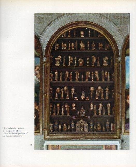 LAMINA V17606: Basilica del Escorial. Altar relicario de San Jeronimo penitente
