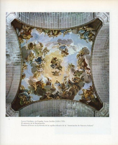 LAMINA V17607: Basilica del Escorial. Fresco de la Anunciacion de Nuestra Señora