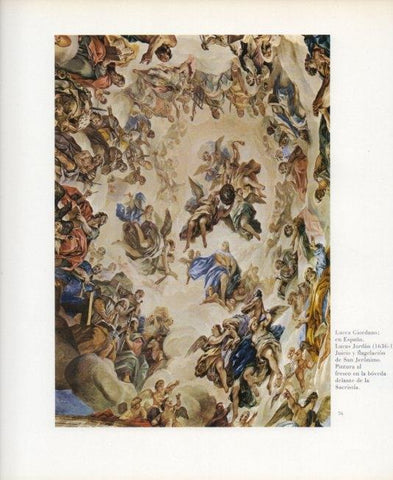 LAMINA V17609: Basilica del Escorial. Juicio y flagelacion de San Jeronimo por Lucas Jordan