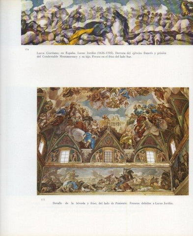 LAMINA V17648: Monasterio del Escorial. Frescos de la escalera por Lucas Jordan