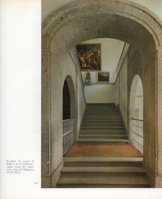 LAMINA V17686: Palacio de los Borbones del Monasterio del Escorial. Escalera de acceso