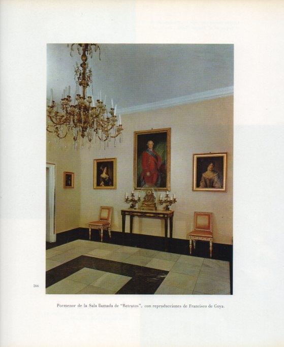 LAMINA V17688: Palacio de los Borbones del Monasterio del Escorial. Sala de retratos