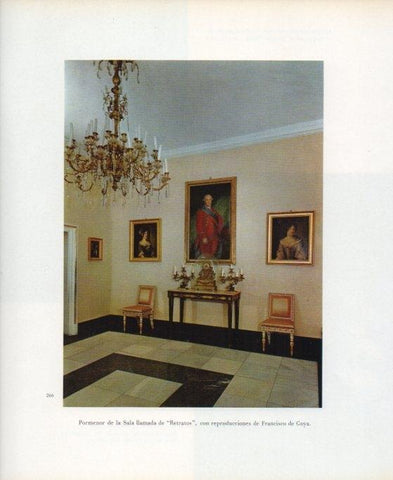 LAMINA V17688: Palacio de los Borbones del Monasterio del Escorial. Sala de retratos