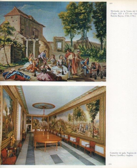 LAMINA V17689: Palacio de los Borbones del Monasterio del Escorial. Comedor de gala