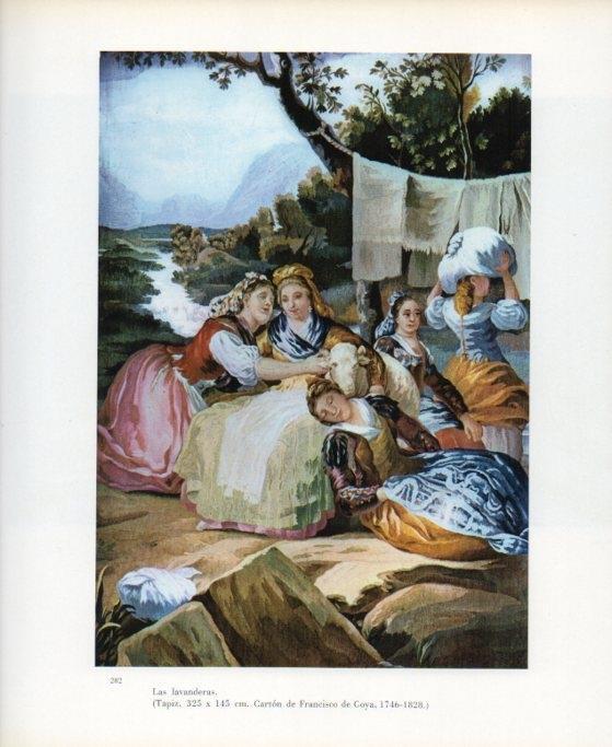 LAMINA V17694: Las lavanderas por Goya