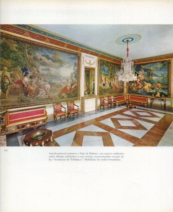 LAMINA V17696: Palacio de los Borbones del Monasterio del Escorial. Sala de Rubens