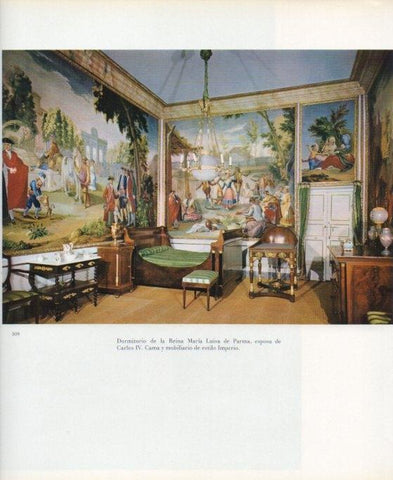 LAMINA V17702: Palacio de los Borbones del Monasterio del Escorial. Dormitorio de Maria Luisa de Parma
