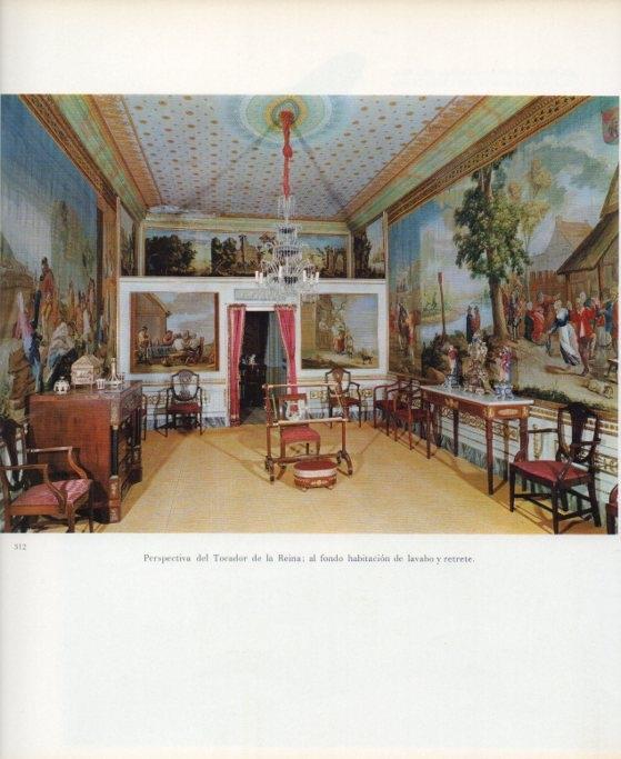 LAMINA V17703: Palacio de los Borbones del Monasterio del Escorial. Tocador de la Reina