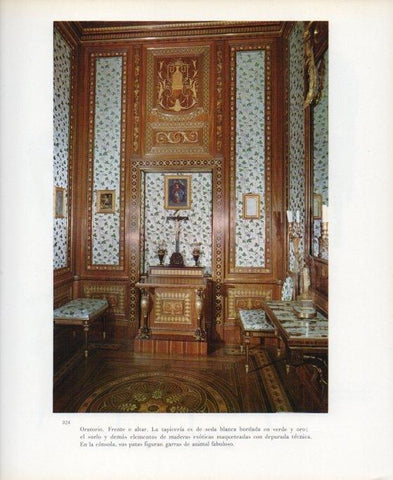LAMINA V17709: Palacio de los Borbones del Monasterio del Escorial. Altar del oratorio