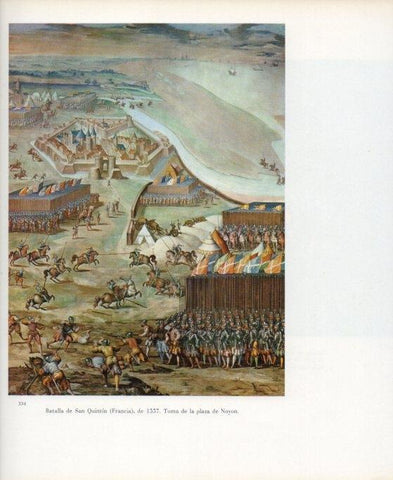 LAMINA V17712: Sala Batallas del Monasterio del Escorial. Batalla de San Quintin de 1557