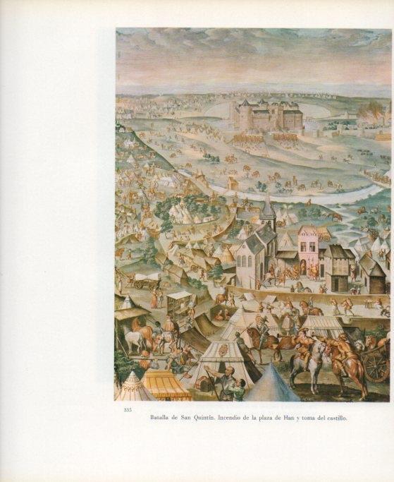 LAMINA V17713: Sala Batallas del Monasterio del Escorial. Batalla de San Quintin