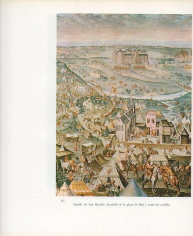 LAMINA V17713: Sala Batallas del Monasterio del Escorial. Batalla de San Quintin