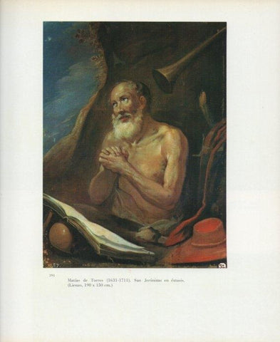 LAMINA V17655: San Jeronimo en extasis por Matias de Torres