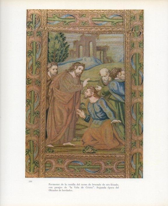 LAMINA V17657: Detalle casulla del terno con pasajes de la Vida de Cristo