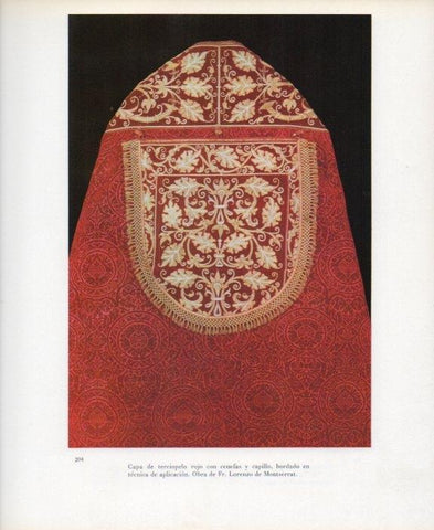 LAMINA V17659: Capa de terciopelo rojo obra de Lorenzo de Montserrat