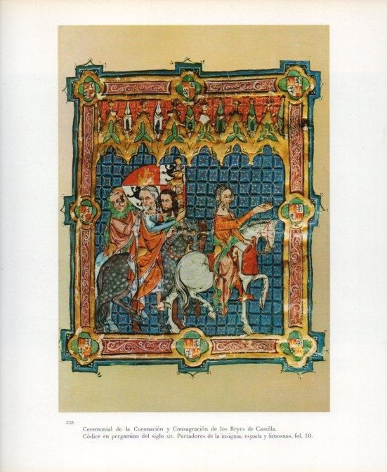 LAMINA V17671: Coronacion de los Reyes Catolicos codice del siglo XIV
