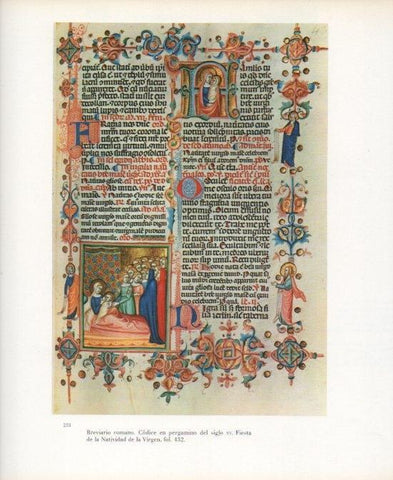 LAMINA V17673: Breviario romano codice del siglo XV