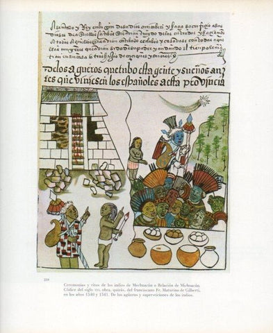LAMINA V17676: Relacion de Michoacan codice del siglo XVI