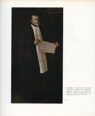 LAMINA V17666: Benito Arias Montano por Zurbaran
