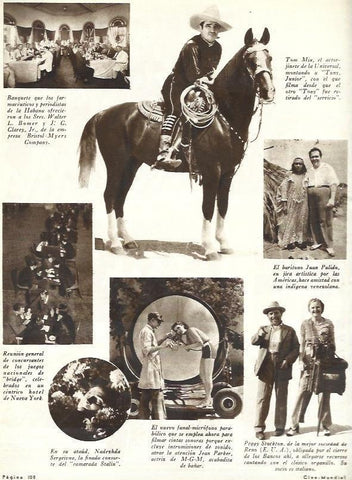 LAMINA 31896: Tom Mix a caballo