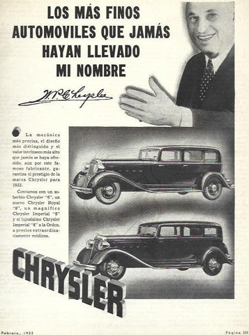 LAMINA 31898: Publicidad de Chrysler