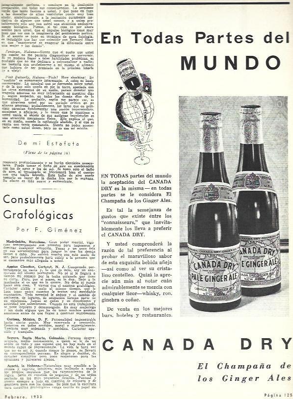 LAMINA 31905: Canada Dry, publicidad