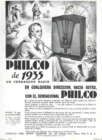 LAMINA 31910: Publicidad de radio Philco