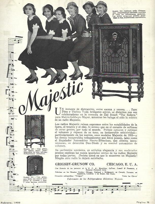 LAMINA 31881: Publicidad de Radios Majestic