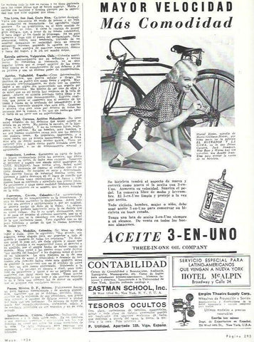 LAMINA 31874: Publicidad de Aceite 3 en uno