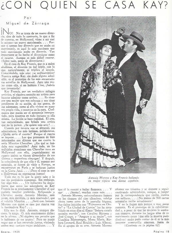 LAMINA 31916: Antonio Moreno y Kay Francis 