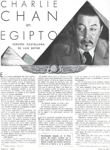 LAMINA 31953: Charlie Chan en Egipto