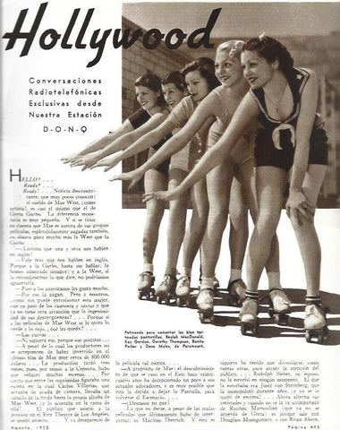 LAMINA 31959: Patinadoras de la Paramount Pictures