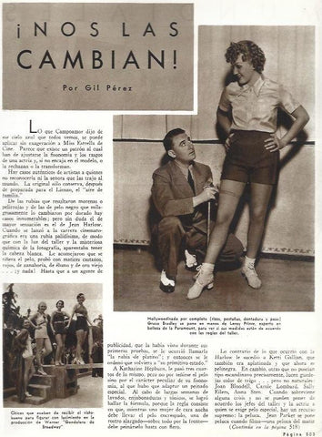 LAMINA 31964: Grace Bredley con Leroy Prinze