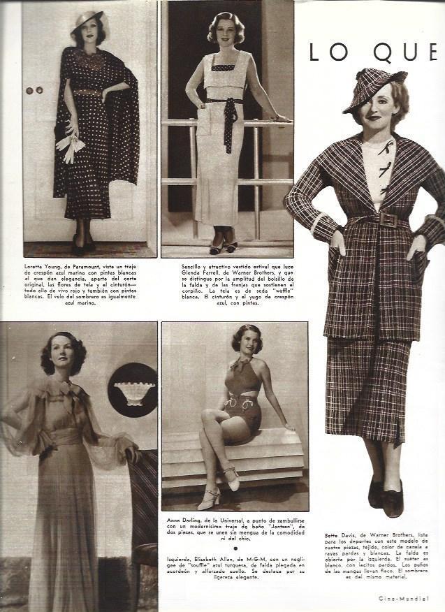 LAMINA 31965: Loretta Young, Glenda Farrell, Bette Davis y Anne Darling